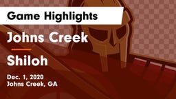 Johns Creek  vs Shiloh  Game Highlights - Dec. 1, 2020