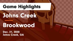 Johns Creek  vs Brookwood  Game Highlights - Dec. 21, 2020