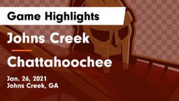 Johns Creek  vs Chattahoochee  Game Highlights - Jan. 26, 2021