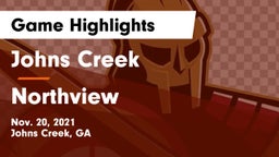 Johns Creek  vs Northview  Game Highlights - Nov. 20, 2021