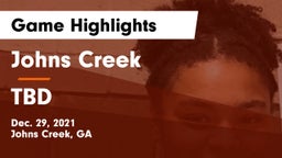 Johns Creek  vs TBD Game Highlights - Dec. 29, 2021