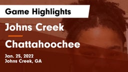 Johns Creek  vs Chattahoochee  Game Highlights - Jan. 25, 2022