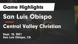 San Luis Obispo  vs Central Valley Christian Game Highlights - Sept. 10, 2021