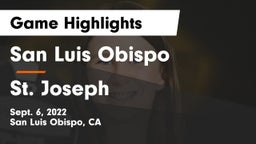 San Luis Obispo  vs St. Joseph  Game Highlights - Sept. 6, 2022