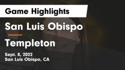 San Luis Obispo  vs Templeton  Game Highlights - Sept. 8, 2022