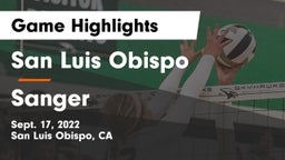 San Luis Obispo  vs Sanger  Game Highlights - Sept. 17, 2022