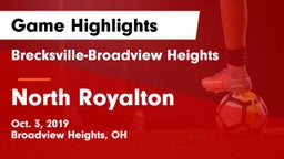 Brecksville-Broadview Heights  vs North Royalton  Game Highlights - Oct. 3, 2019