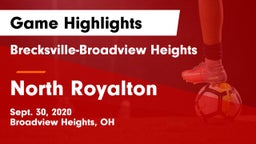 Brecksville-Broadview Heights  vs North Royalton  Game Highlights - Sept. 30, 2020