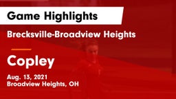 Brecksville-Broadview Heights  vs Copley  Game Highlights - Aug. 13, 2021
