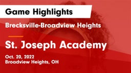 Brecksville-Broadview Heights  vs St. Joseph Academy Game Highlights - Oct. 20, 2022