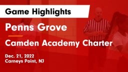 Penns Grove  vs Camden Academy Charter  Game Highlights - Dec. 21, 2022