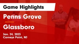 Penns Grove  vs Glassboro  Game Highlights - Jan. 24, 2023