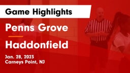 Penns Grove  vs Haddonfield  Game Highlights - Jan. 28, 2023