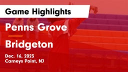 Penns Grove  vs Bridgeton  Game Highlights - Dec. 16, 2023