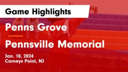 Penns Grove  vs Pennsville Memorial  Game Highlights - Jan. 18, 2024