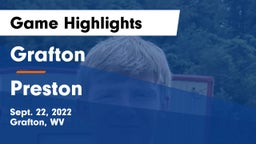 Grafton  vs Preston  Game Highlights - Sept. 22, 2022