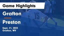 Grafton  vs Preston  Game Highlights - Sept. 21, 2023