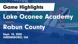 Lake Oconee Academy vs Rabun County  Game Highlights - Sept. 10, 2020