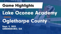 Lake Oconee Academy vs Oglethorpe County  Game Highlights - Sept. 5, 2023