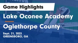 Lake Oconee Academy vs Oglethorpe County  Game Highlights - Sept. 21, 2023