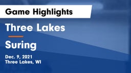 Three Lakes  vs Suring  Game Highlights - Dec. 9, 2021