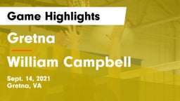 Gretna  vs William Campbell Game Highlights - Sept. 14, 2021