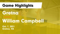 Gretna  vs William Campbell Game Highlights - Oct. 7, 2021