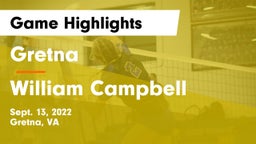 Gretna  vs William Campbell Game Highlights - Sept. 13, 2022