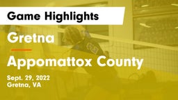 Gretna  vs Appomattox County  Game Highlights - Sept. 29, 2022