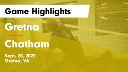 Gretna  vs Chatham Game Highlights - Sept. 28, 2023