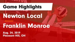 Newton Local  vs Franklin Monroe  Game Highlights - Aug. 24, 2019