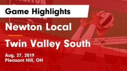 Newton Local  vs Twin Valley South  Game Highlights - Aug. 27, 2019