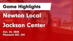 Newton Local  vs Jackson Center  Game Highlights - Oct. 24, 2020