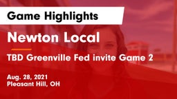 Newton Local  vs TBD Greenville Fed invite Game 2 Game Highlights - Aug. 28, 2021