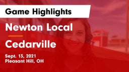 Newton Local  vs Cedarville  Game Highlights - Sept. 13, 2021