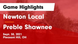 Newton Local  vs Preble Shawnee  Game Highlights - Sept. 30, 2021