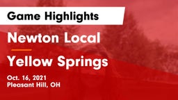 Newton Local  vs Yellow Springs Game Highlights - Oct. 16, 2021