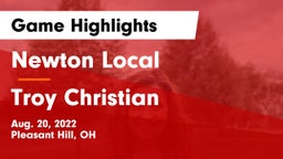 Newton Local  vs Troy Christian Game Highlights - Aug. 20, 2022