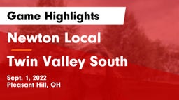 Newton Local  vs Twin Valley South  Game Highlights - Sept. 1, 2022