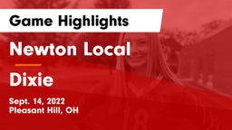 Newton Local  vs Dixie  Game Highlights - Sept. 14, 2022