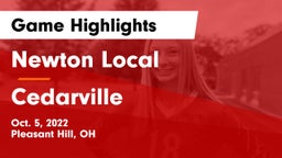 Newton Local  vs Cedarville  Game Highlights - Oct. 5, 2022