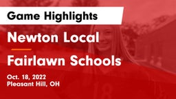 Newton Local  vs Fairlawn Schools Game Highlights - Oct. 18, 2022