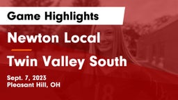 Newton Local  vs Twin Valley South  Game Highlights - Sept. 7, 2023