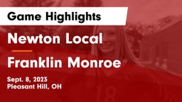 Newton Local  vs Franklin Monroe  Game Highlights - Sept. 8, 2023