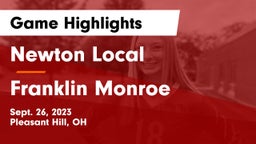 Newton Local  vs Franklin Monroe  Game Highlights - Sept. 26, 2023