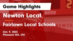 Newton Local  vs Fairlawn Local Schools Game Highlights - Oct. 9, 2023