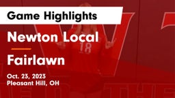 Newton Local  vs Fairlawn Game Highlights - Oct. 23, 2023