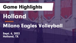 Holland  vs Milano Eagles Volleyball Game Highlights - Sept. 6, 2022