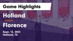 Holland  vs Florence  Game Highlights - Sept. 13, 2022