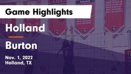 Holland  vs Burton  Game Highlights - Nov. 1, 2022